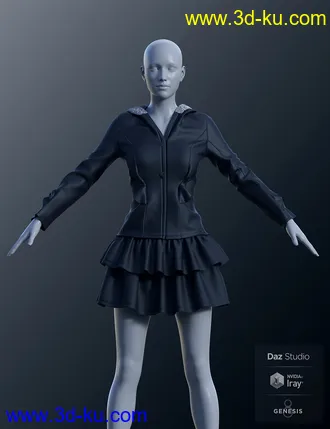 3D打印模型dForce Cute Clothes for Genesis 8 Female(s)的图片