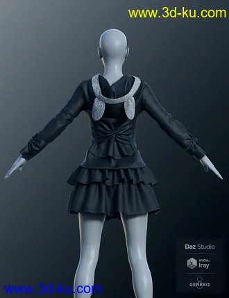 3D打印模型dForce Cute Clothes for Genesis 8 Female(s)的图片
