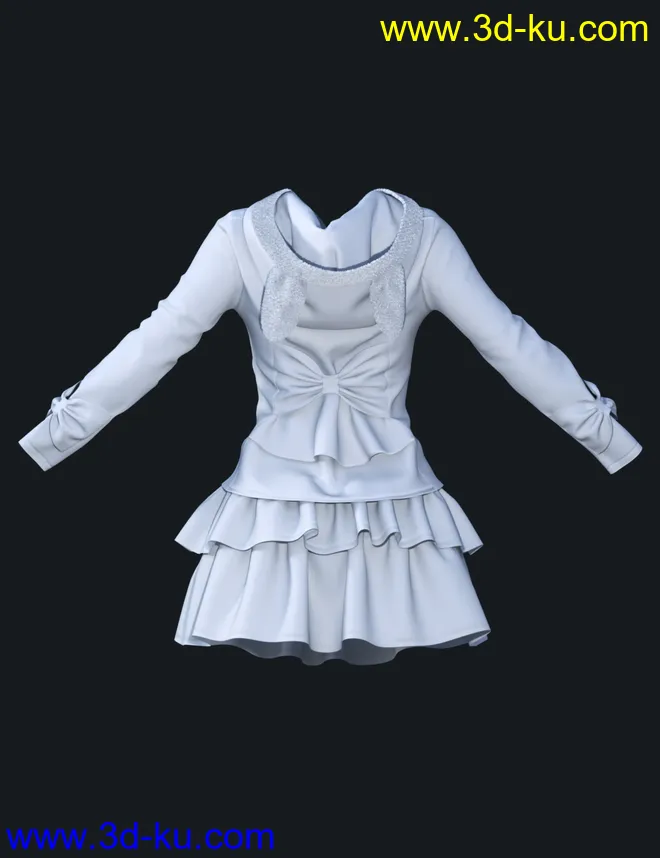 dForce Cute Clothes for Genesis 8 Female(s)模型的图片13