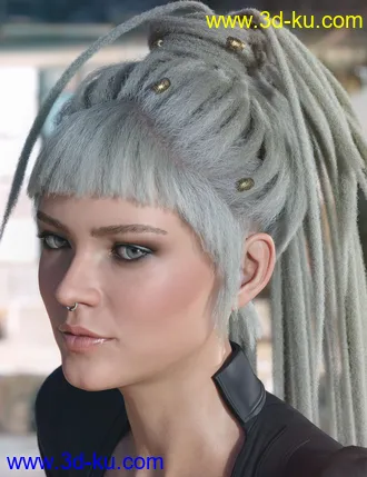 3D打印模型dForce Cyd Hair for Genesis 3 and 8 Female(s)的图片