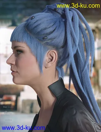 3D打印模型dForce Cyd Hair for Genesis 3 and 8 Female(s)的图片
