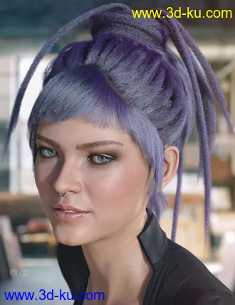3D打印模型dForce Cyd Hair for Genesis 3 and 8 Female(s)的图片
