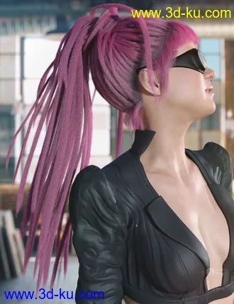 3D打印模型dForce Cyd Hair for Genesis 3 and 8 Female(s)的图片