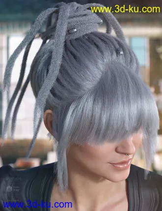 3D打印模型dForce Cyd Hair for Genesis 3 and 8 Female(s)的图片