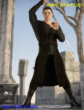 3D打印模型dForce Dawn Warrior Outfit Textures的图片