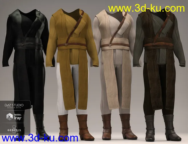 dForce Dawn Warrior Outfit Textures模型的图片6