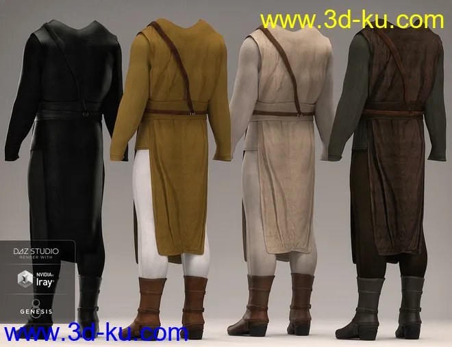 dForce Dawn Warrior Outfit Textures模型的图片7