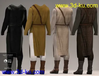 3D打印模型dForce Dawn Warrior Outfit Textures的图片