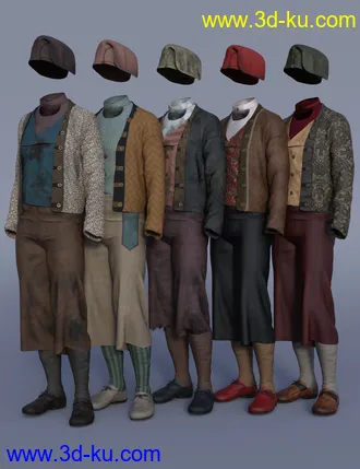 3D打印模型dForce Deck Hand Outfit Textures的图片