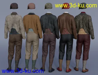 3D打印模型dForce Deck Hand Outfit Textures的图片