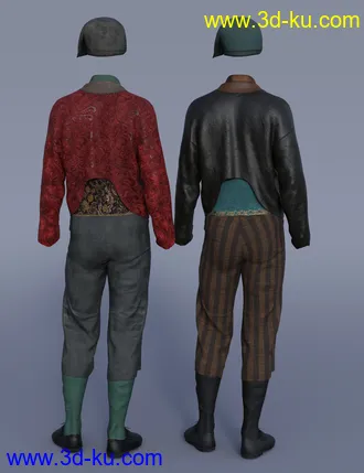 3D打印模型dForce Deck Hand Outfit Textures的图片