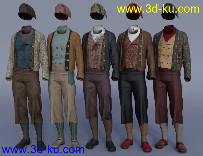 dForce Deck Hand Outfit Textures模型的图片8