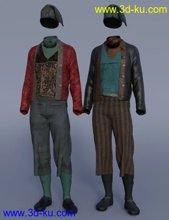 3D打印模型dForce Deck Hand Outfit Textures的图片