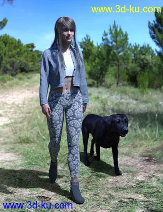 3D打印模型dForce Denim Diva for Genesis 8 Female(s)的图片