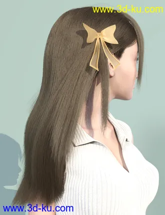 3D打印模型dForce Difa Hair for Genesis 8 Female(s)的图片