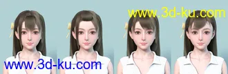 3D打印模型dForce Difa Hair for Genesis 8 Female(s)的图片