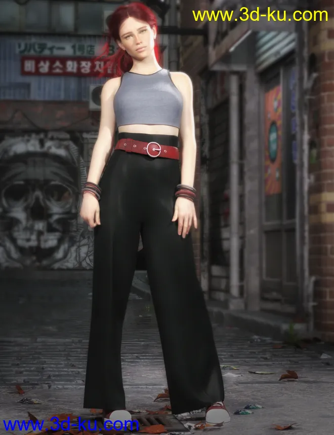 dForce Downtown Attitude for Genesis 8 Female(s)模型的图片2