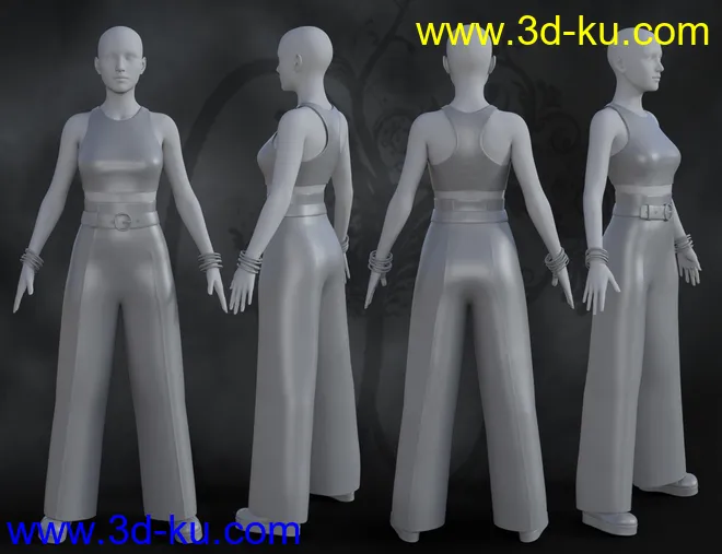 dForce Downtown Attitude for Genesis 8 Female(s)模型的图片8
