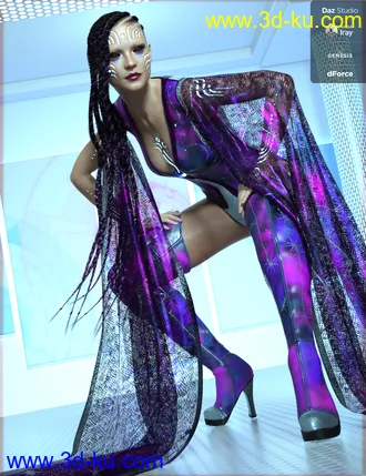 3D打印模型dForce Drama Outfit for Genesis 8 Female(s)的图片