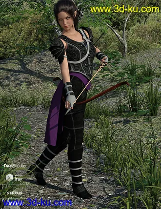 3D打印模型dForce Elf Guardian Outfit for Genesis 8 Female的图片