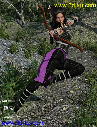 3D打印模型dForce Elf Guardian Outfit for Genesis 8 Female的图片