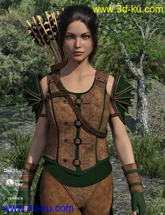 3D打印模型dForce Elf Guardian Outfit for Genesis 8 Female的图片