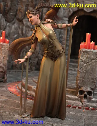 3D打印模型dForce Enchanted Queen Outfit for Genesis 8 Female(s)的图片