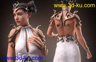 3D打印模型dForce Enchanted Queen Outfit for Genesis 8 Female(s)的图片