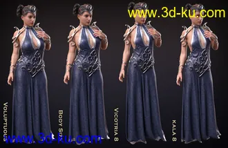 3D打印模型dForce Enchanted Queen Outfit for Genesis 8 Female(s)的图片