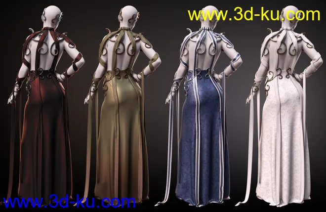dForce Enchanted Queen Outfit for Genesis 8 Female(s)模型的图片8