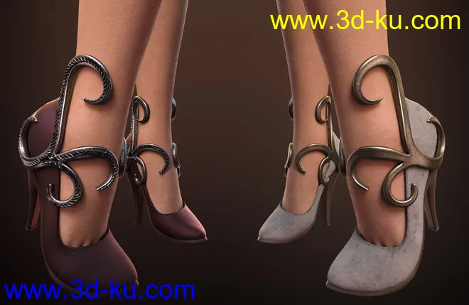 dForce Enchanted Queen Outfit for Genesis 8 Female(s)模型的图片9