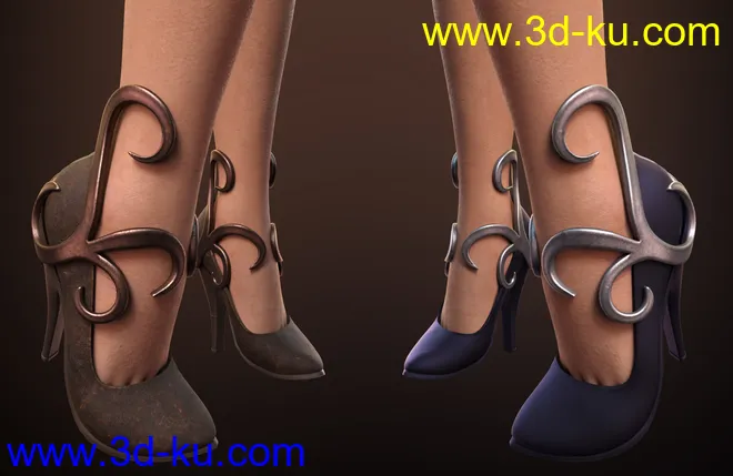 dForce Enchanted Queen Outfit for Genesis 8 Female(s)模型的图片10