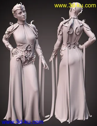 3D打印模型dForce Enchanted Queen Outfit for Genesis 8 Female(s)的图片