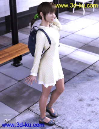 3D打印模型dForce Everyday Girly Outfit for Genesis 8 Female(s)的图片