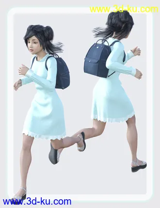 3D打印模型dForce Everyday Girly Outfit for Genesis 8 Female(s)的图片