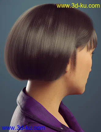 3D打印模型dForce Fashionable Bob for Genesis 8 Female(s)的图片