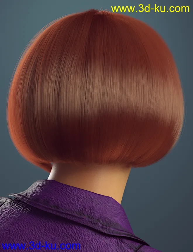 dForce Fashionable Bob for Genesis 8 Female(s)模型的图片5