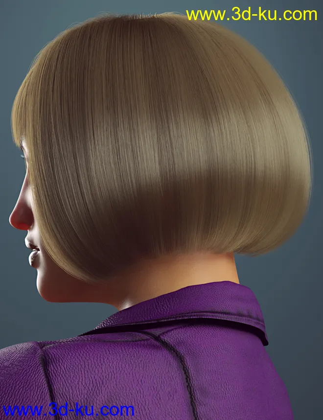 dForce Fashionable Bob for Genesis 8 Female(s)模型的图片6