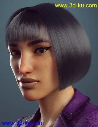 3D打印模型dForce Fashionable Bob for Genesis 8 Female(s)的图片