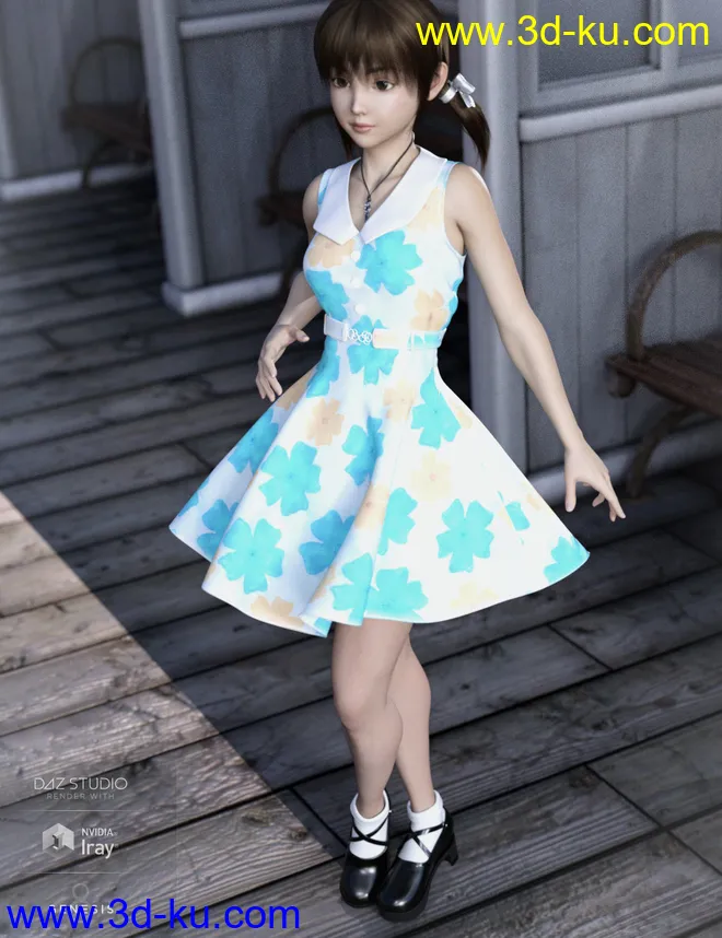 dForce Fresh Summer Outfit for Genesis8 Female(s)模型的图片1