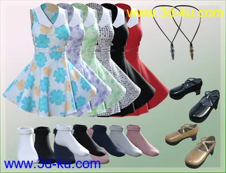 3D打印模型dForce Fresh Summer Outfit for Genesis8 Female(s)的图片