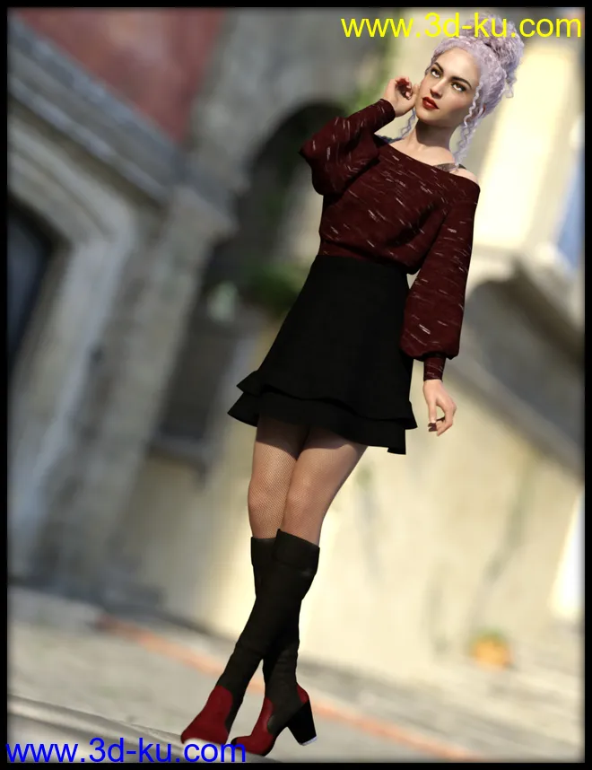 dForce Frost X Fashion for Genesis 8 Female模型的图片1