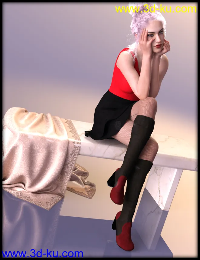 dForce Frost X Fashion for Genesis 8 Female模型的图片3