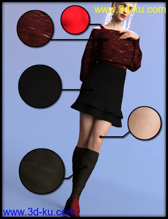 3D打印模型dForce Frost X Fashion for Genesis 8 Female的图片