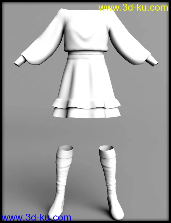 dForce Frost X Fashion for Genesis 8 Female模型的图片8