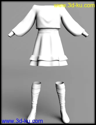 3D打印模型dForce Frost X Fashion for Genesis 8 Female的图片