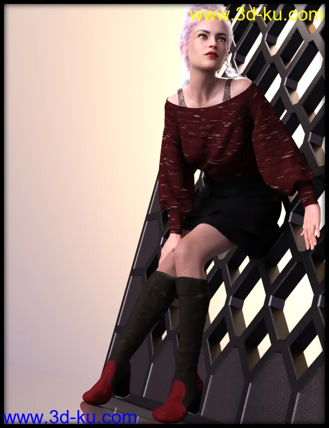 dForce Frost X Fashion for Genesis 8 Female模型的图片11