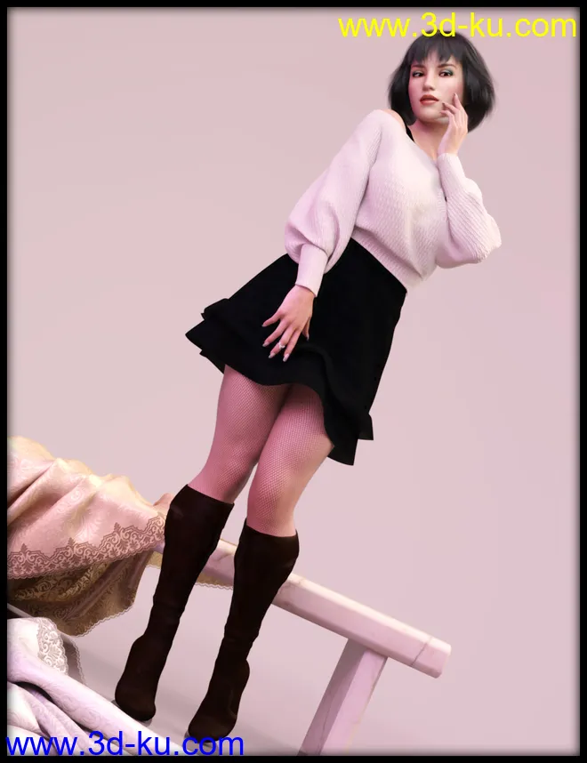 dForce Frost X Fashion Outfit Textures模型的图片1