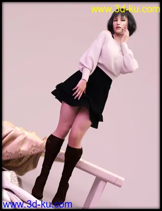 3D打印模型dForce Frost X Fashion Outfit Textures的图片