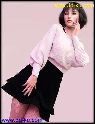 3D打印模型dForce Frost X Fashion Outfit Textures的图片